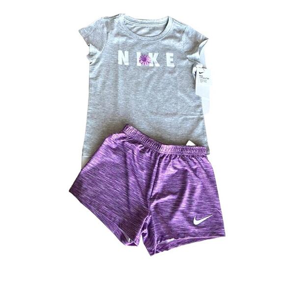 Nike 2-Piece Set Shorts/Top Dri Fit Girls 6X‎ - Picture 1 of 6